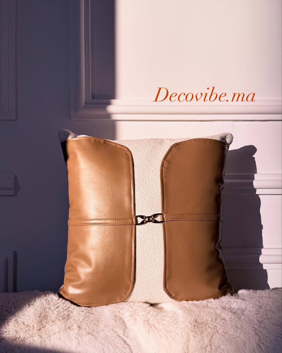 COUSSIN BOUCLETTE TABAC PANNEAUX