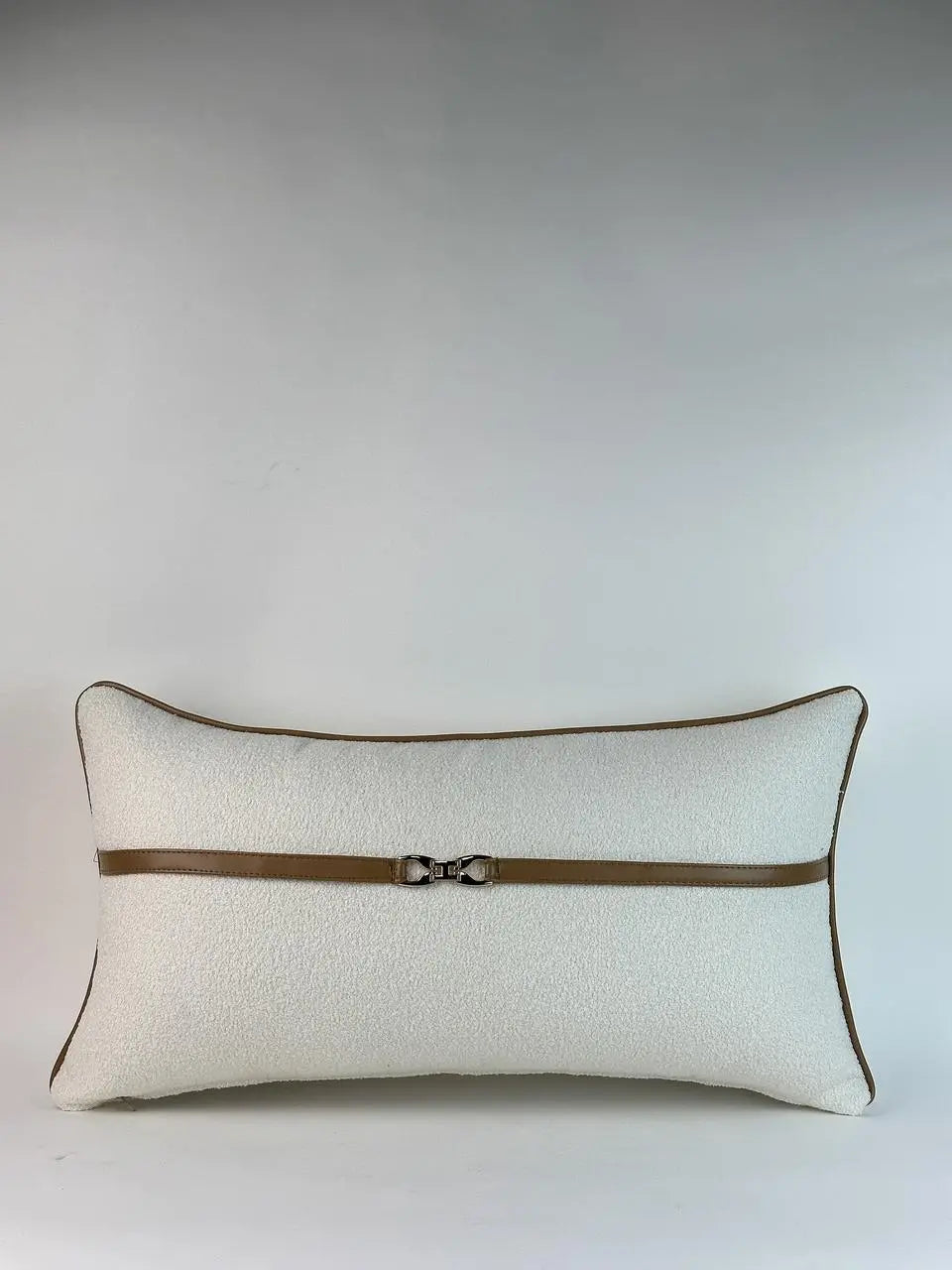 COUSSIN BOUCLETTE BEIGE FONCÉ RECTANGLE