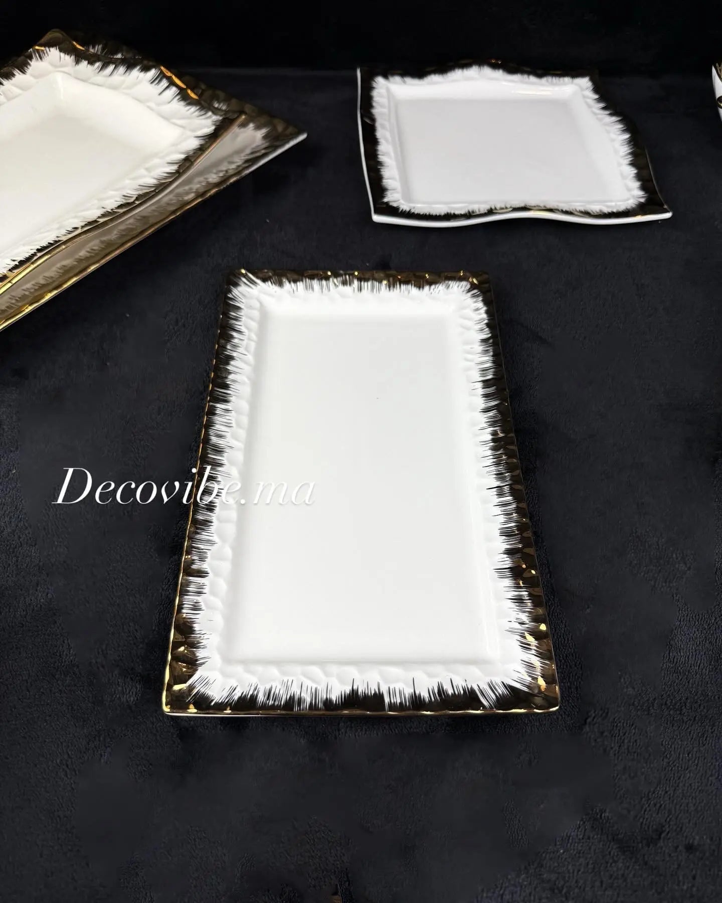 Assiette rectangulaire