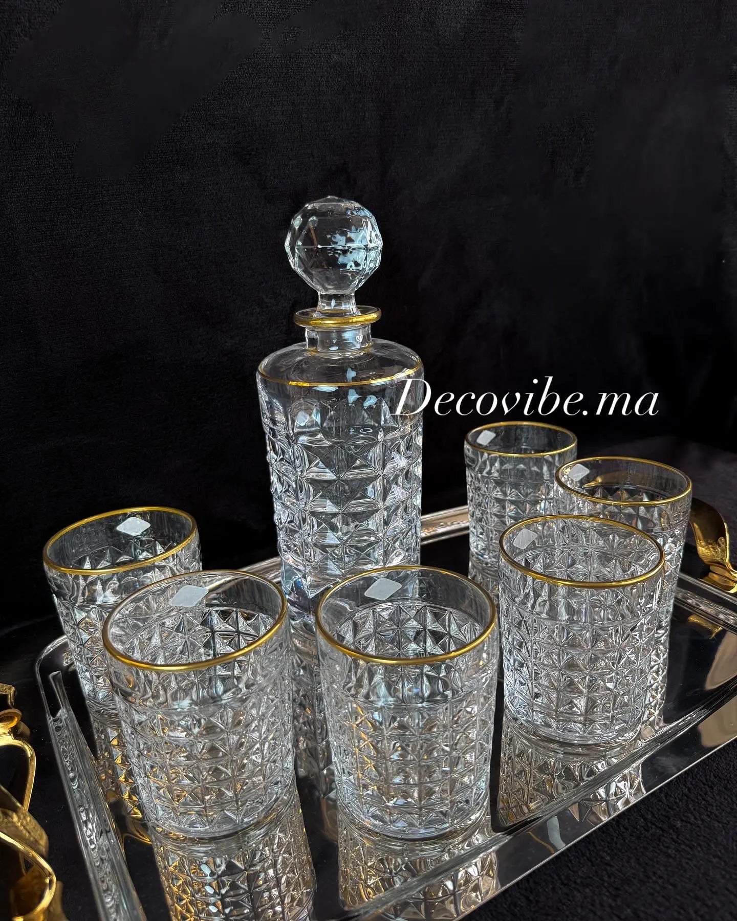 Carafes et 6 verres