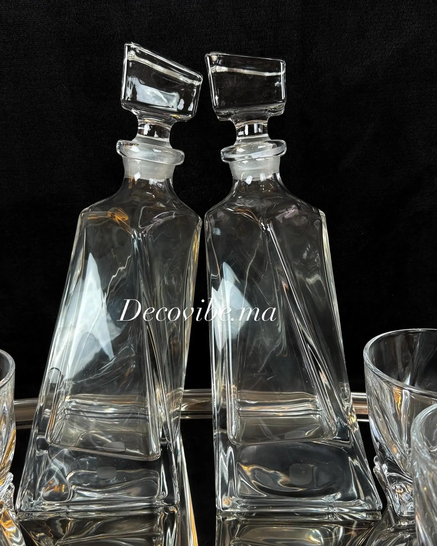 Service Bohemia : Ensemble 2 Carafes et 6 verres