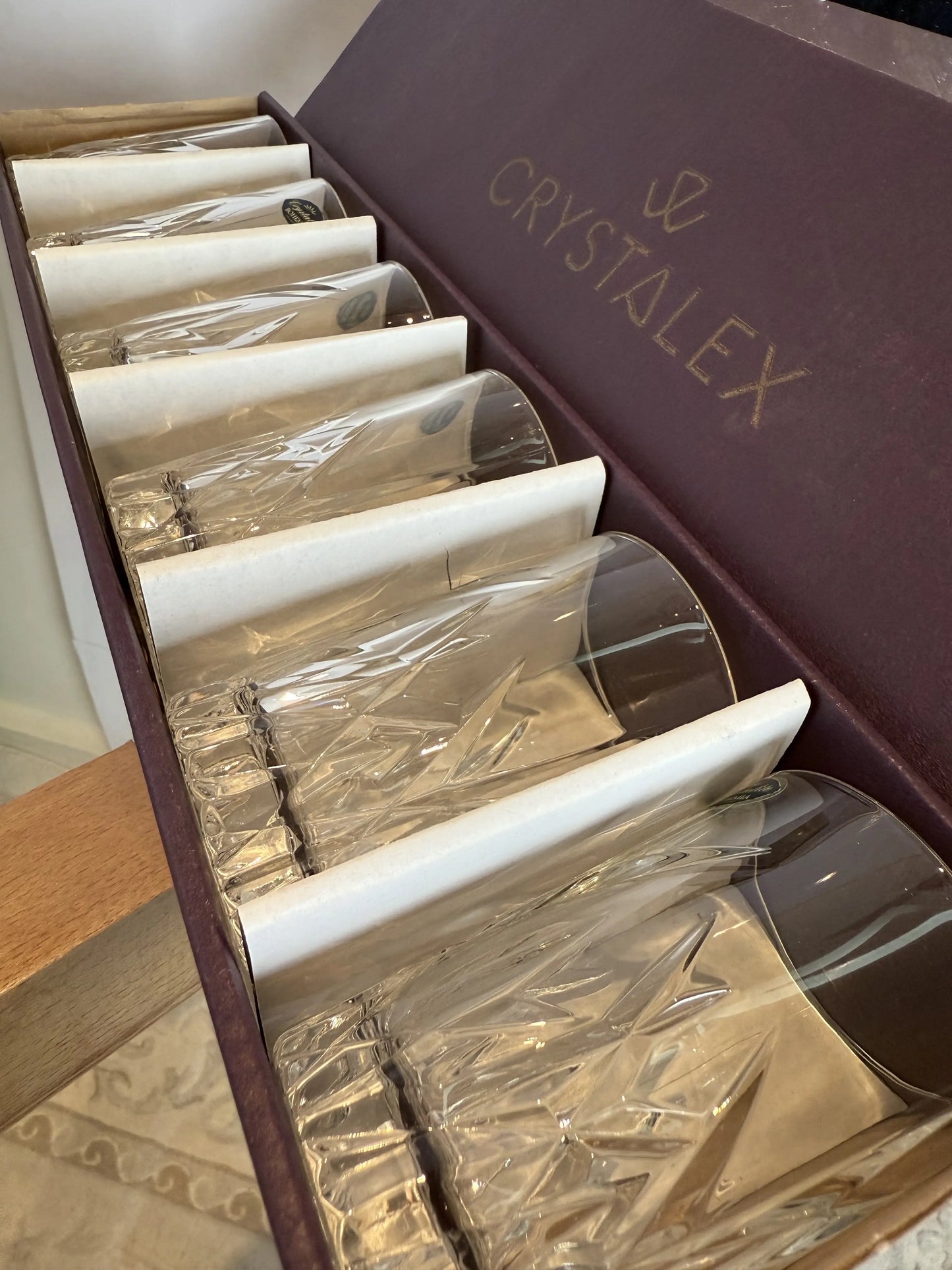 Verres à thé en cristal 2