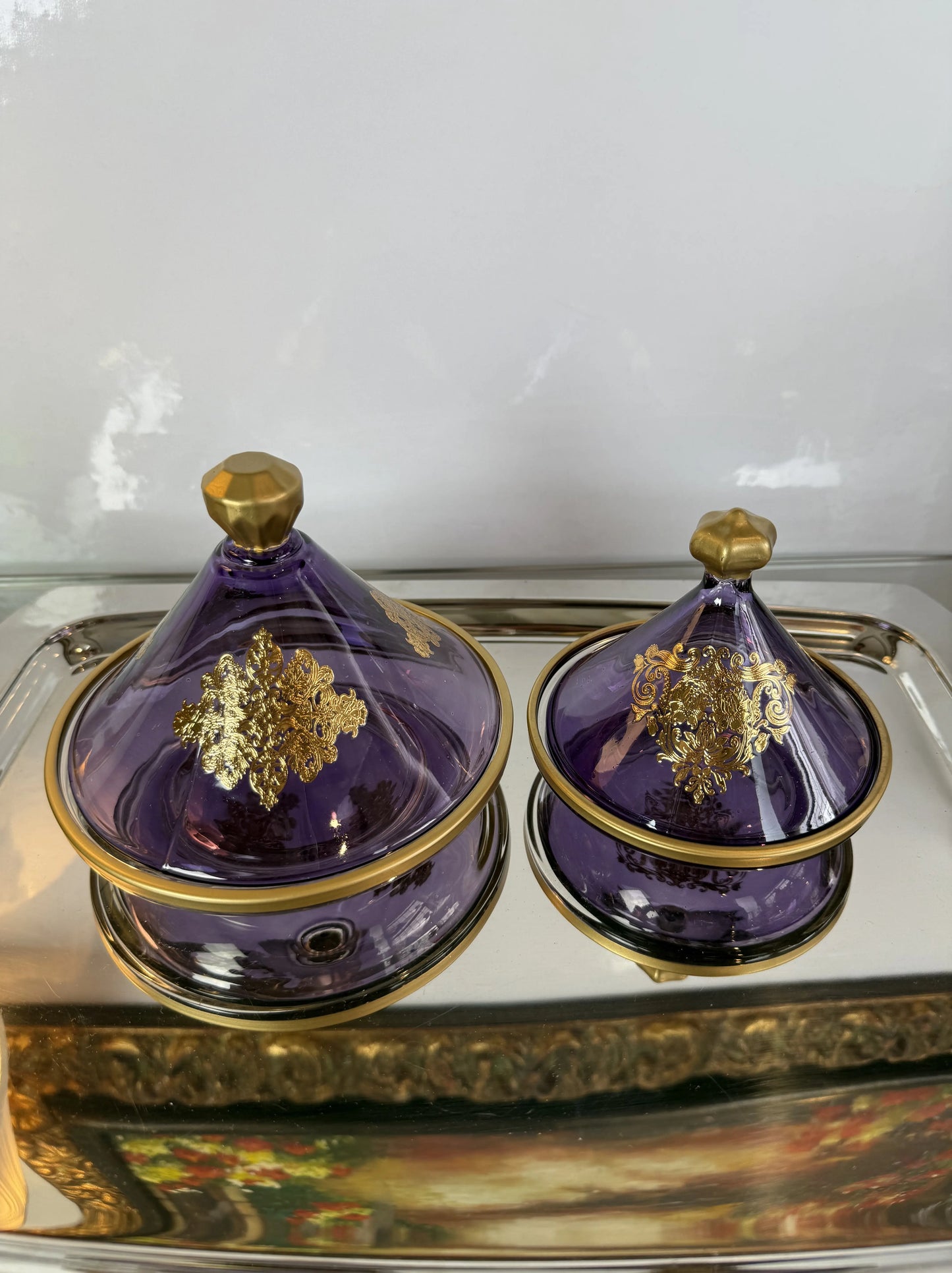 Tagine moyen en verre