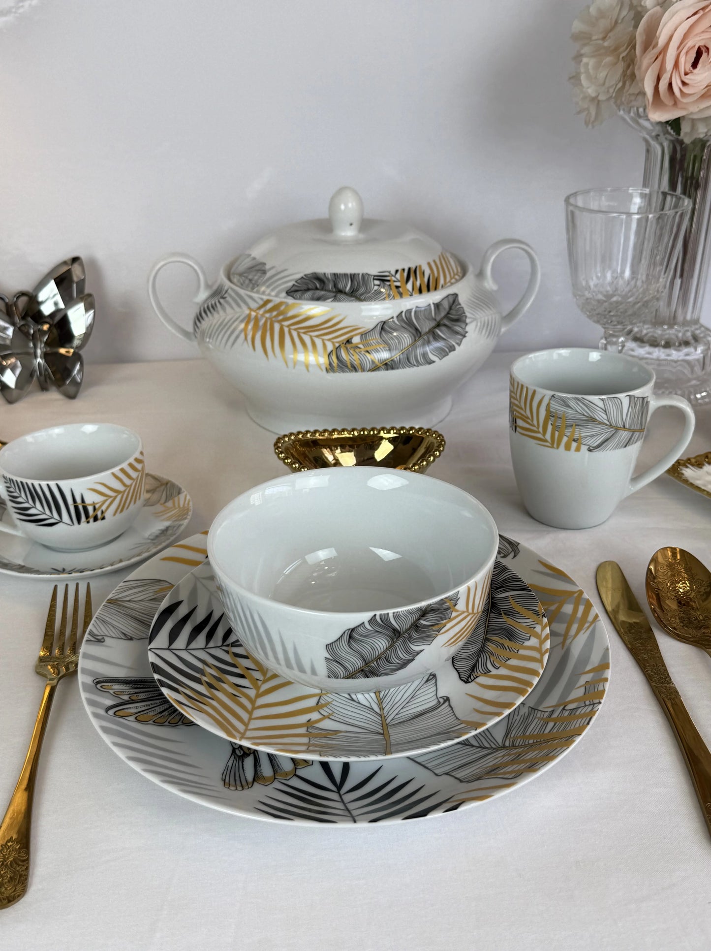 Service de table élégance - 38 pièces