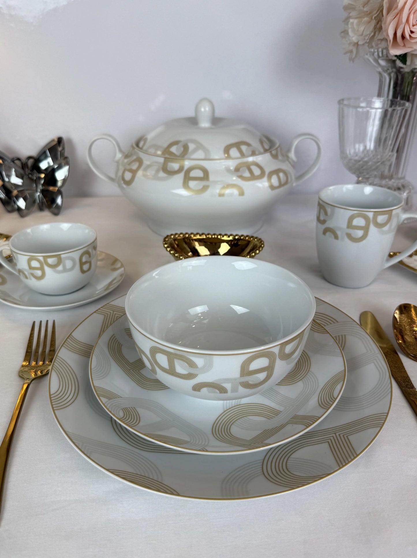 Service de table élégance - 38 pièces