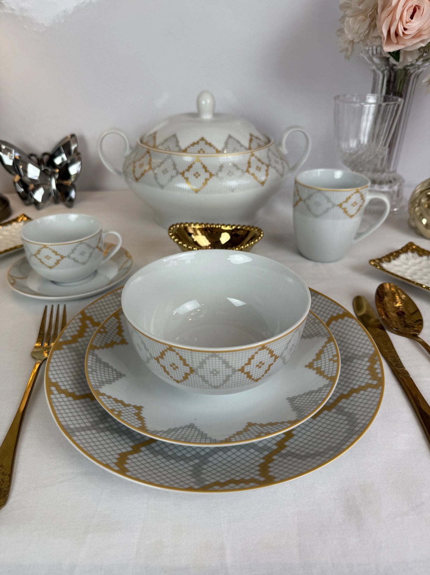 Service de table élégance - 38 pièces