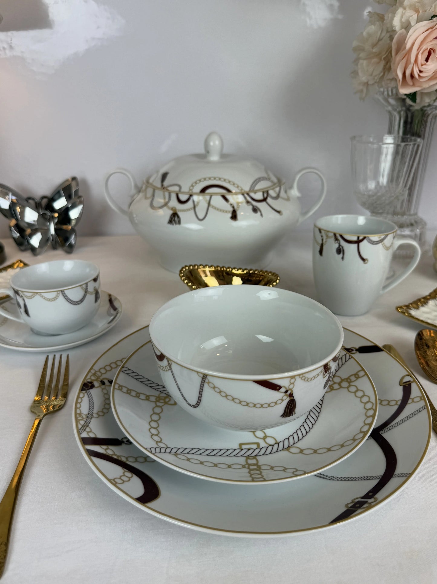 Service de table élégance - 38 pièces