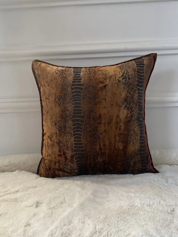 COUSSIN VELOURS PYTHON COGNAC