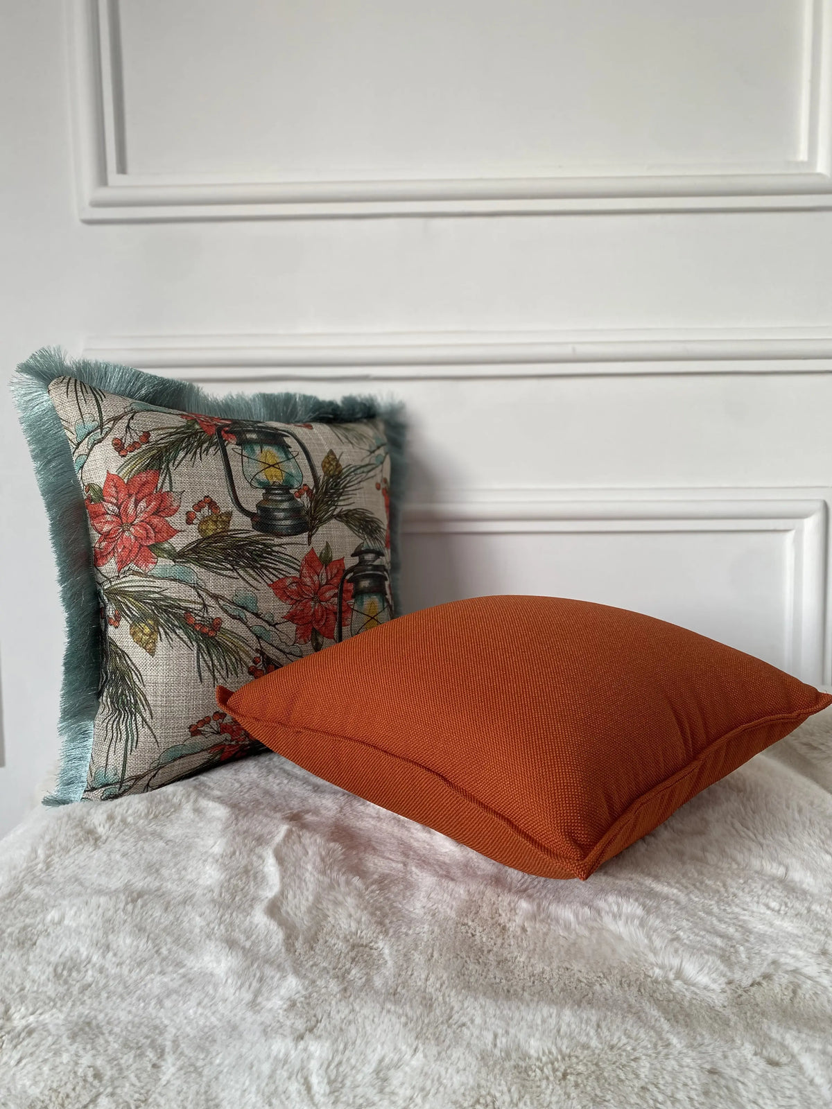 COUSSIN TOILE LANTERNES