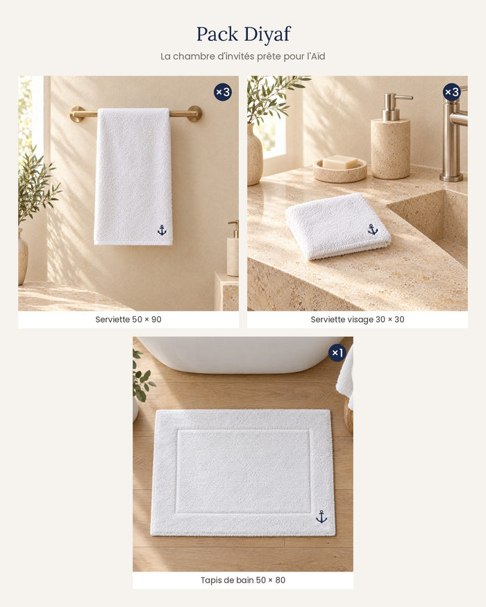 Pack Diyaf – chambre d'invités – contenu du pack