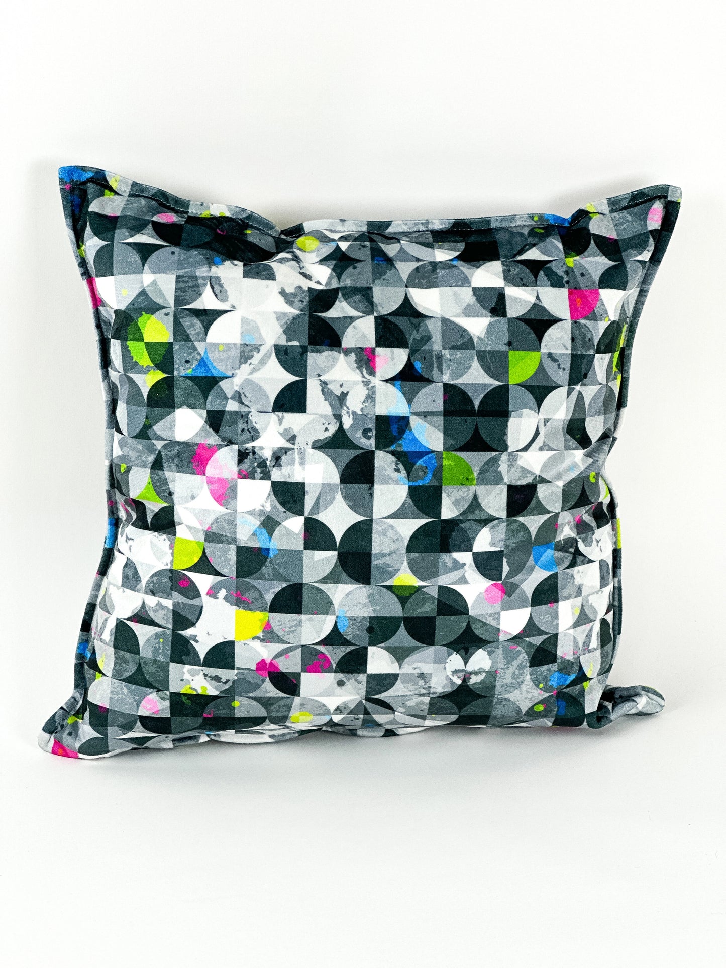 COUSSIN VELOUR GÉOMÉTRIQUE