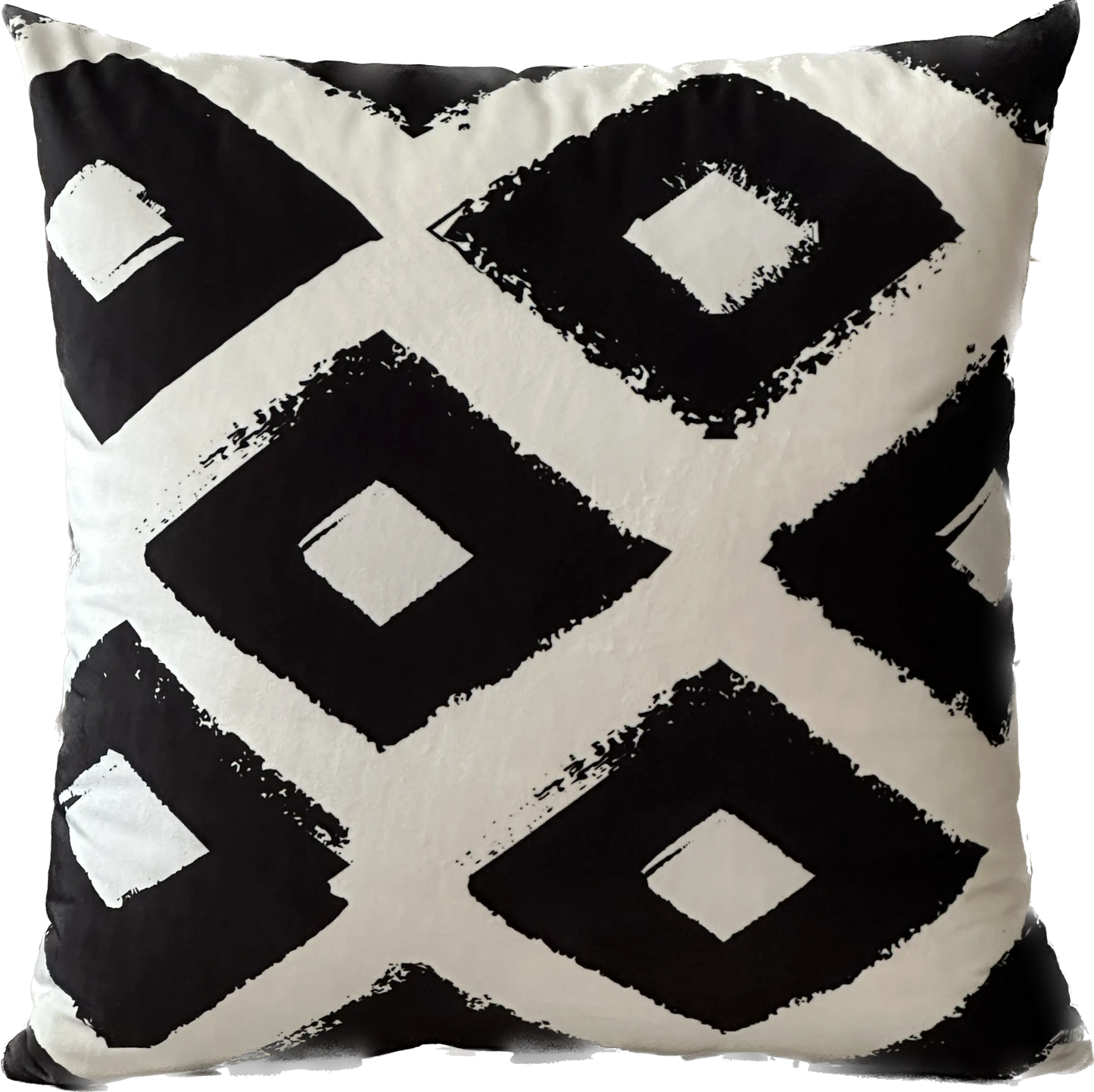 COUSSIN VELOUR GÉOMÉTRIQUE