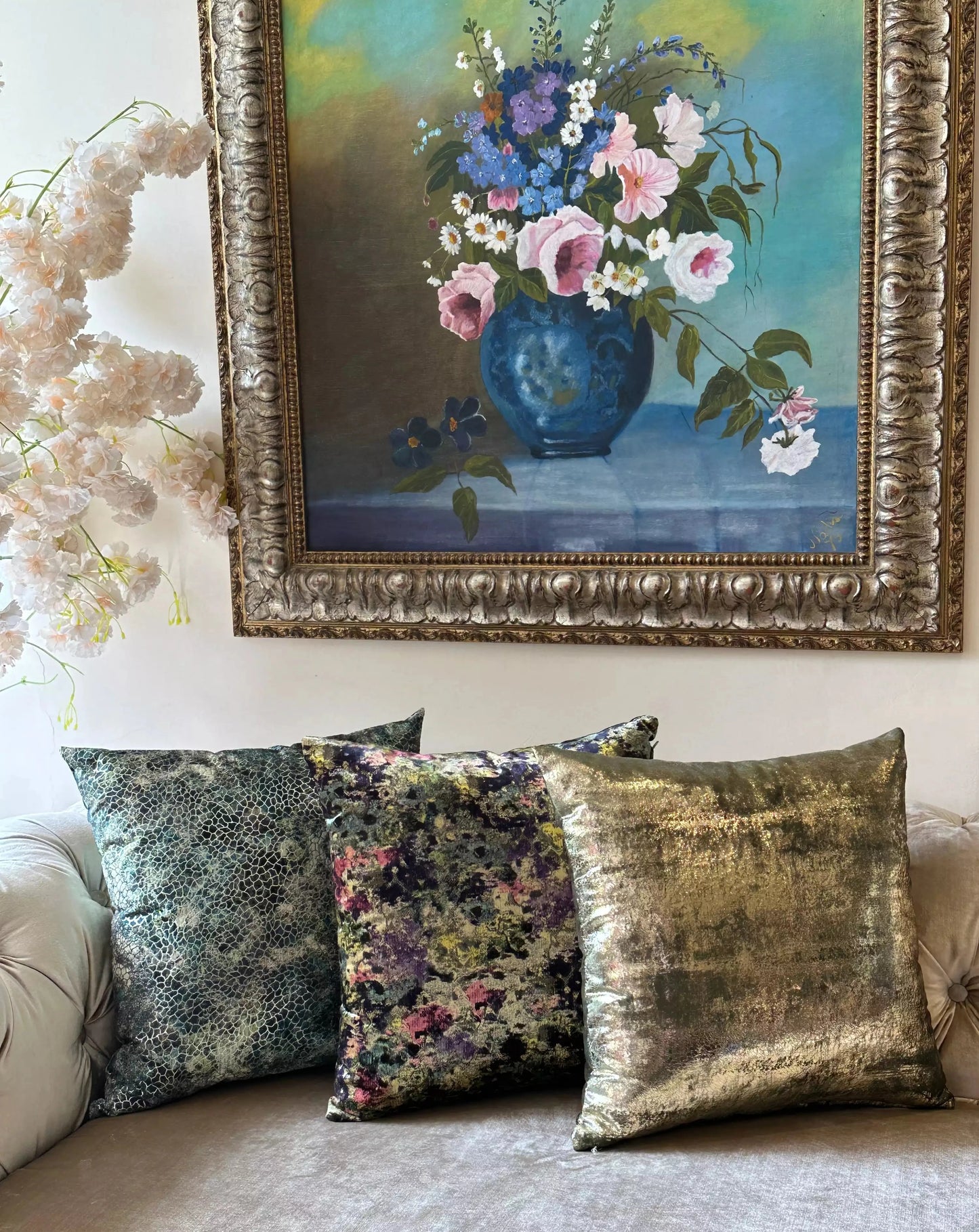 COUSSIN VELOUR IMPRIMÉ