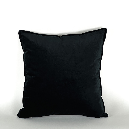 COUSSIN VELOUR UNI NOIR