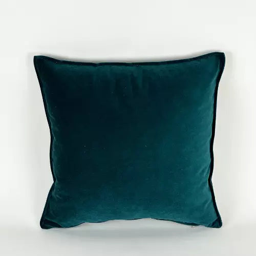 COUSSIN VELOUR UNI BLEU CANARD