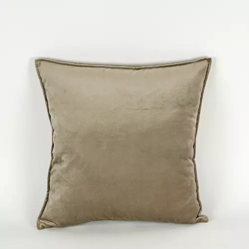 COUSSIN VELOUR UNI TAUPE
