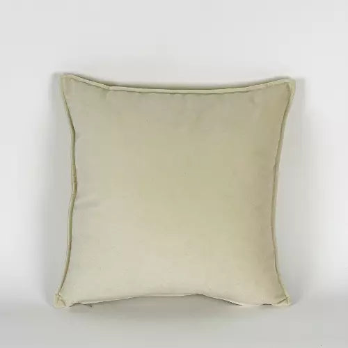 COUSSIN VELOUR UNI BLANC CASSÉ