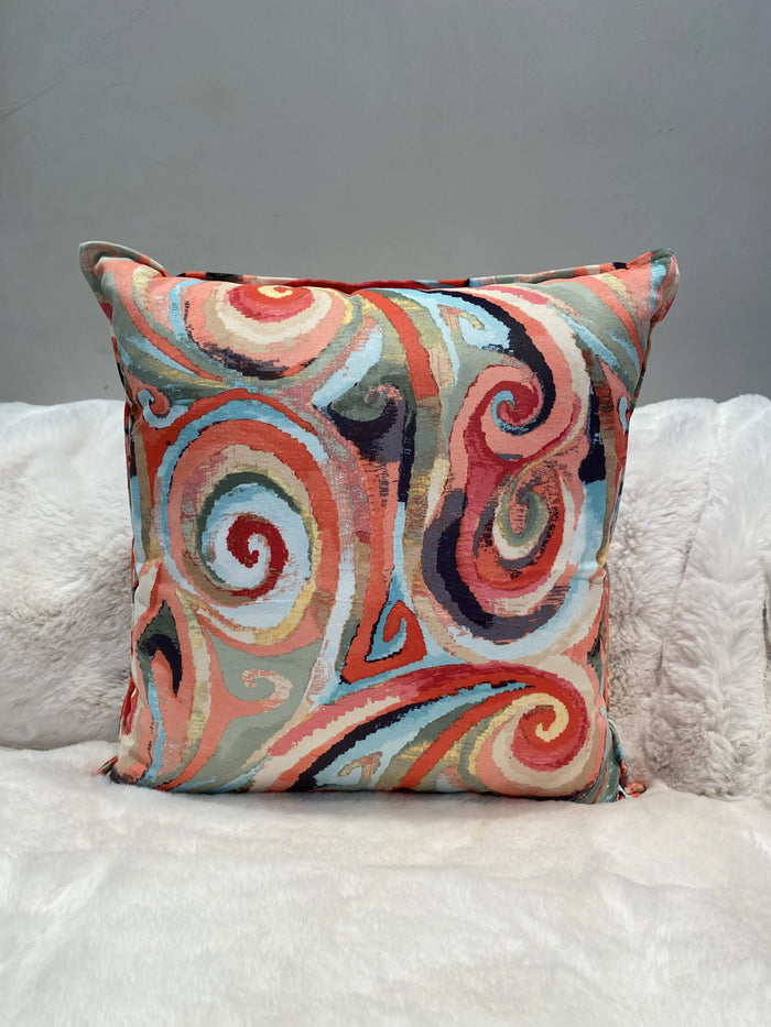 COUSSIN TOILE PICASSO CORAIL