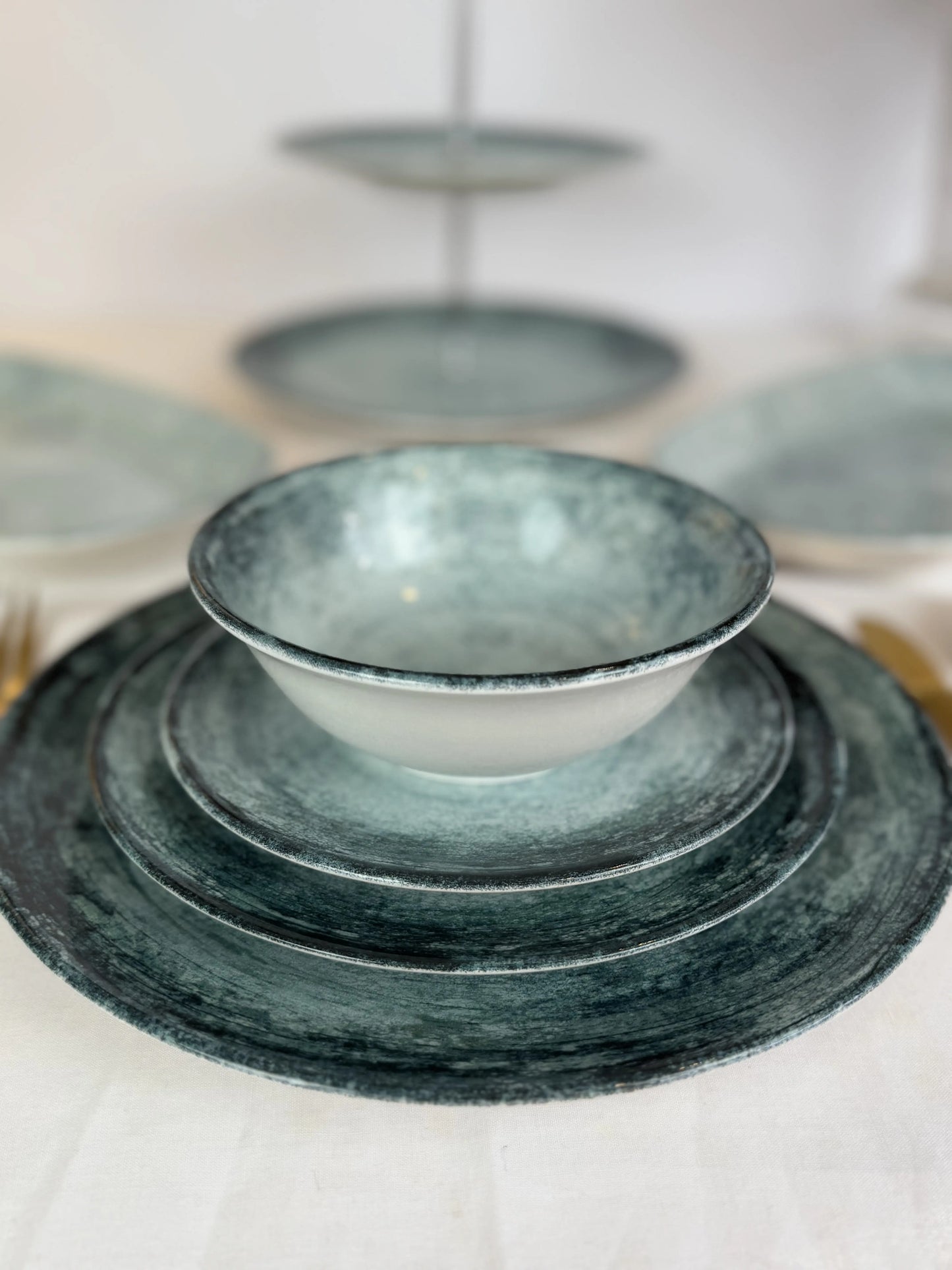 Service de table nature - 28 pièces