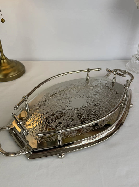 Plateau en cuivre inoxydable Ovale  - Qualité Premium