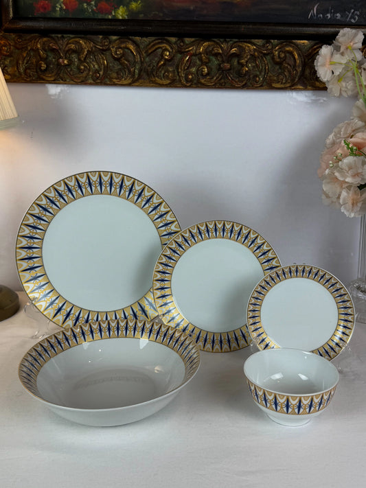 Service de table bordure OR - 25 pièces