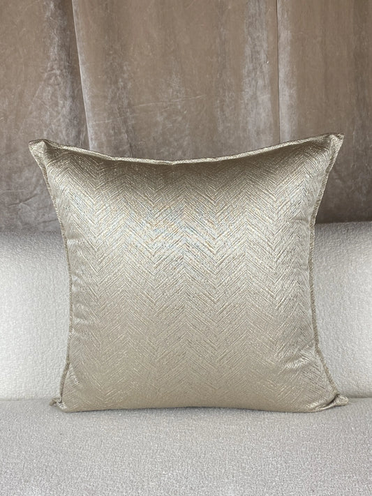 Coussin en Brocard Blanc