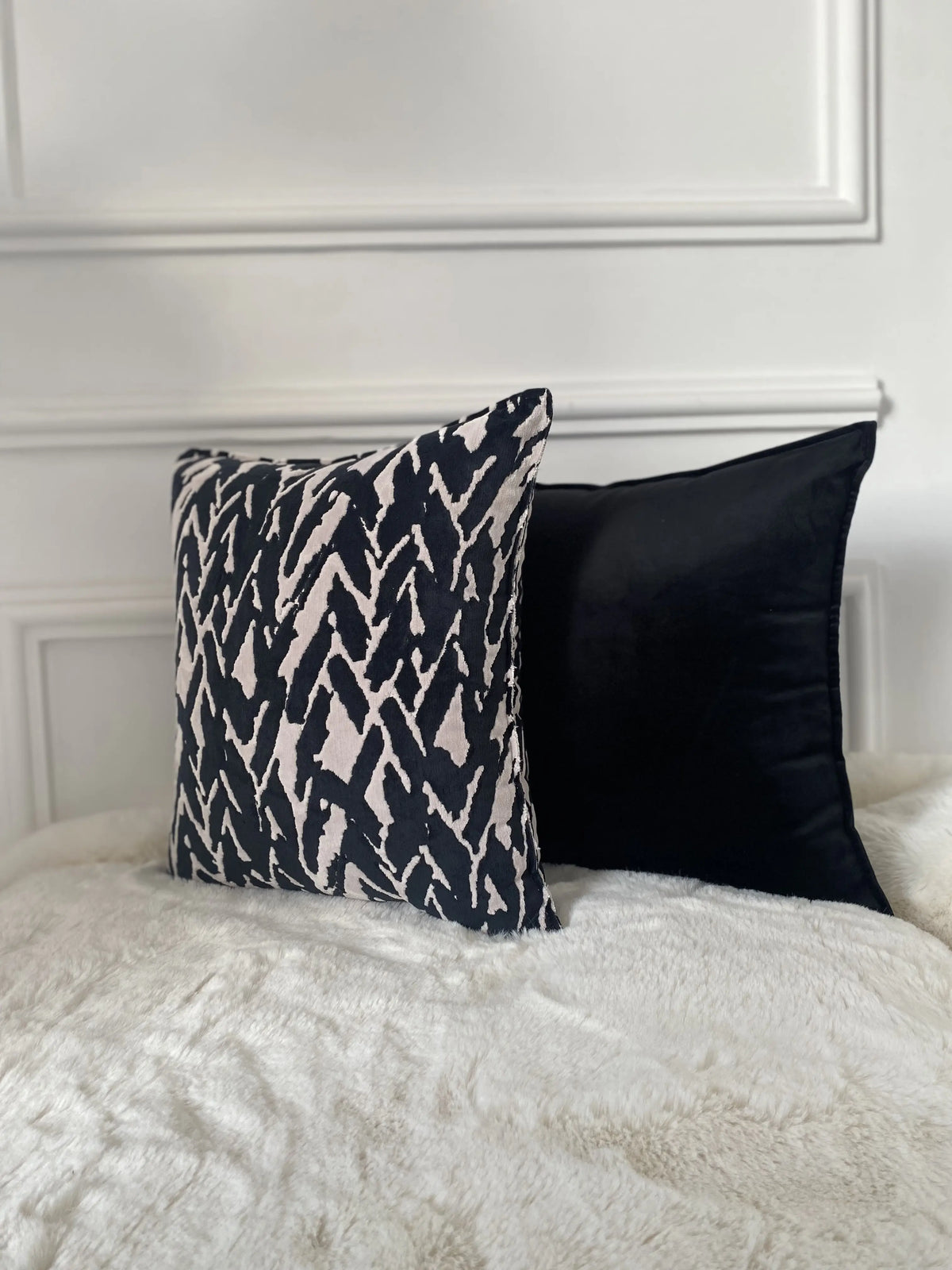 COUSSIN VELOURS ZÈBRE