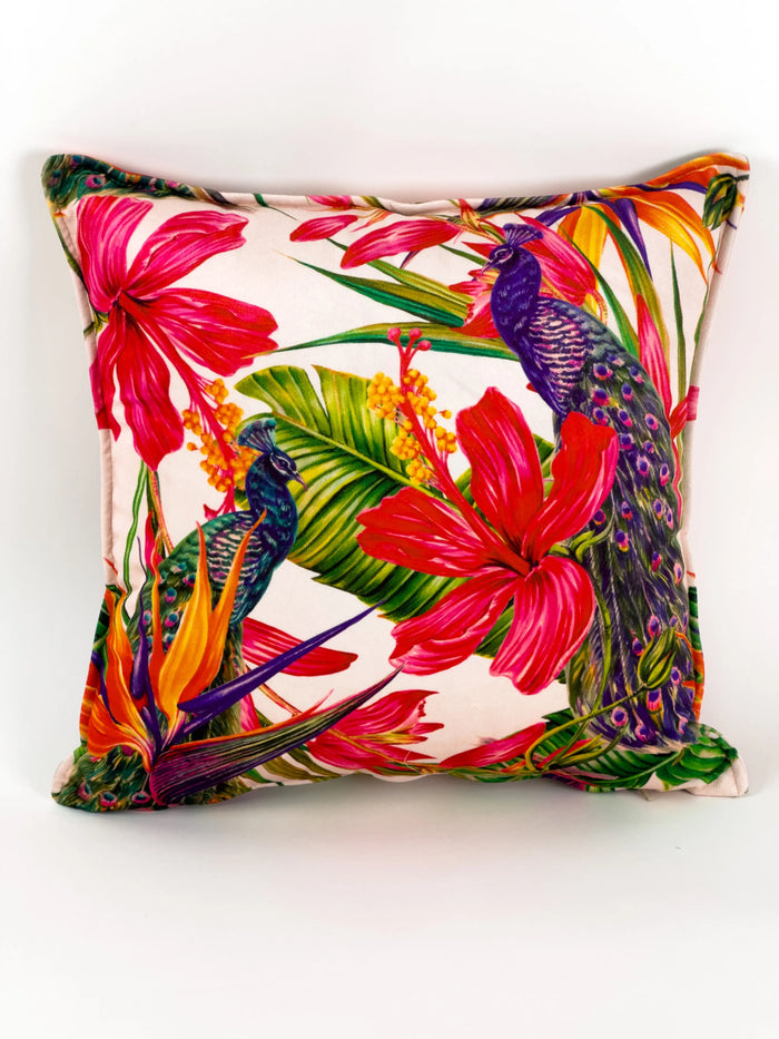 COUSSIN VELOUR TROPICAL PAON