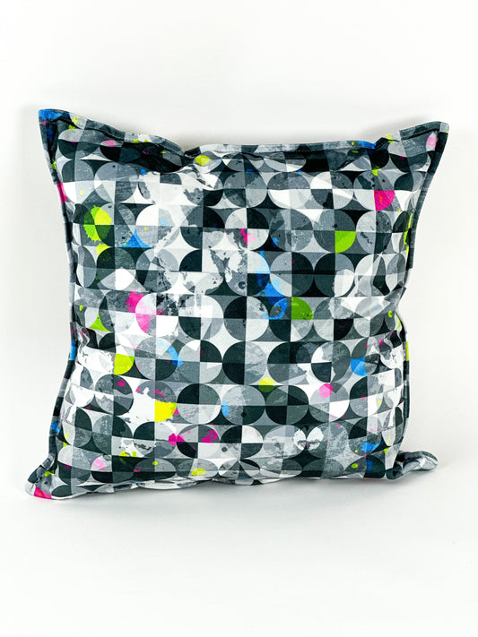 COUSSIN VELOUR GÉOMÉTRIQUE