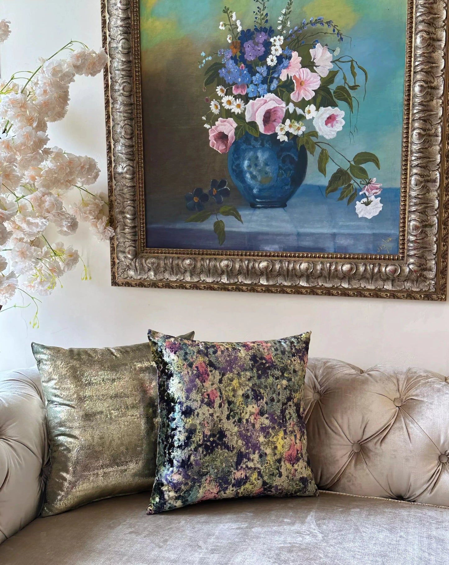 COUSSIN VELOUR IMPRIMÉ