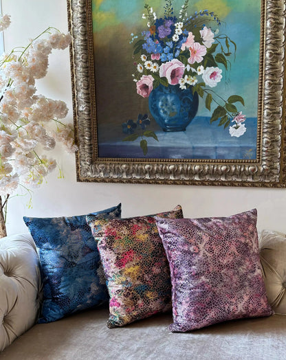 COUSSIN VELOUR IMPRIMÉ AVEC DU FOIL