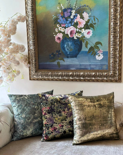 COUSSIN VELOUR IMPRIMÉ AVEC DU FOIL