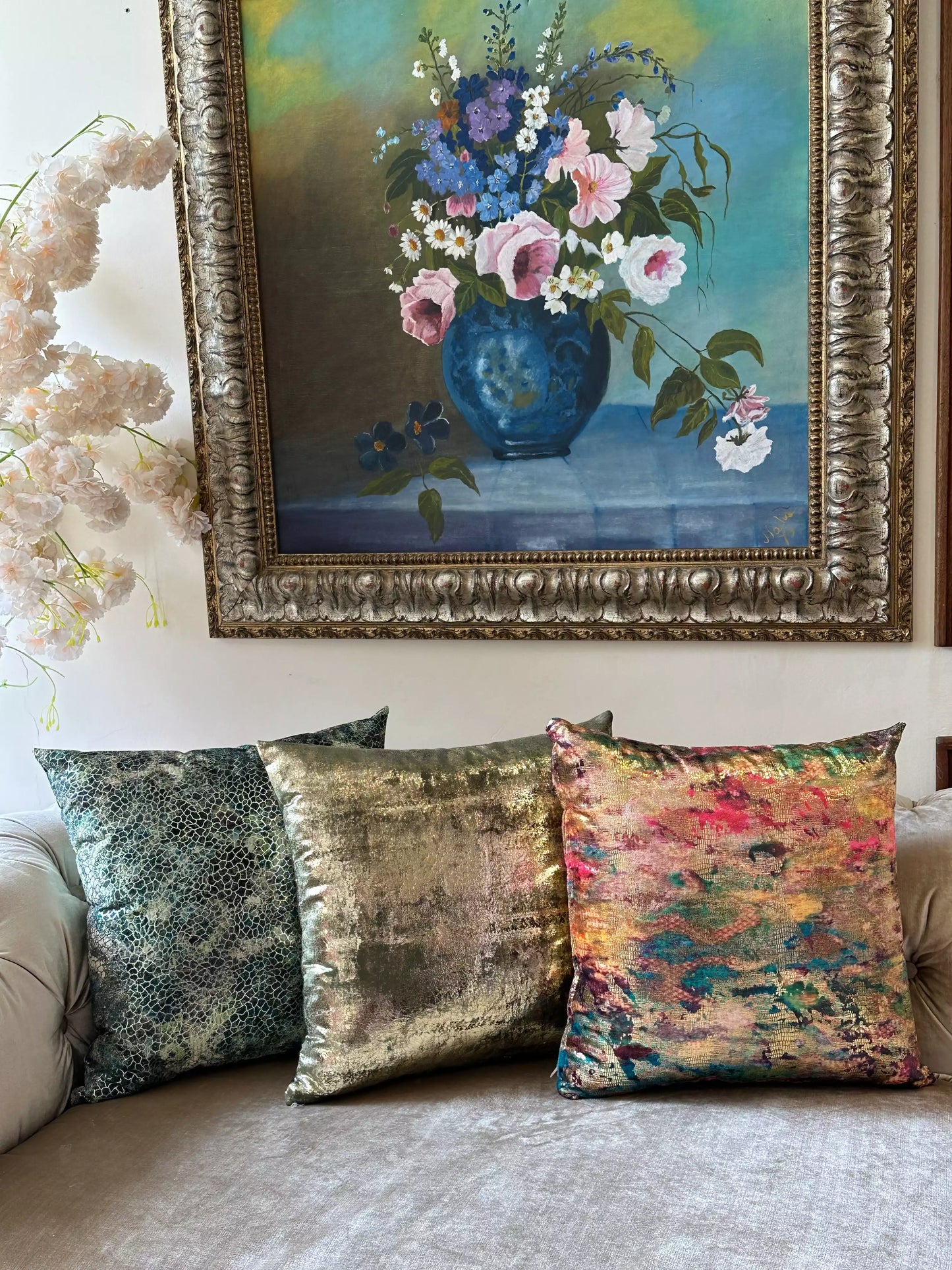 COUSSIN VELOUR IMPRIMÉ AVEC DU FOIL