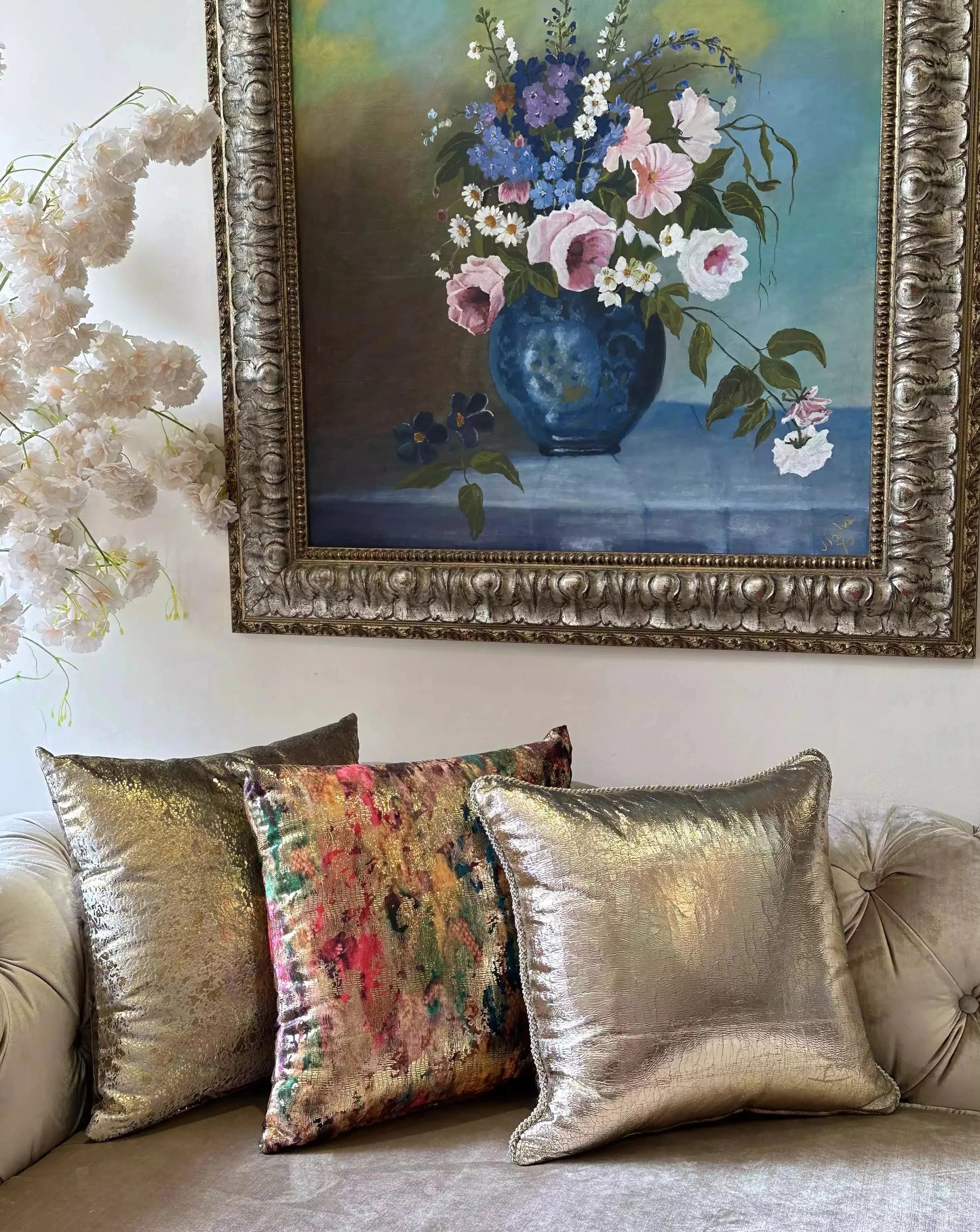 COUSSIN VELOUR IMPRIMÉ AVEC DU FOIL